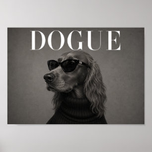 Impresión de arte de perro de moda Setter Irlandés