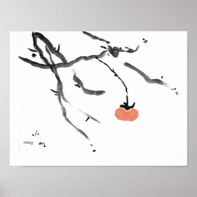 Impresión de arte de Persimmon y Brands (Frente)