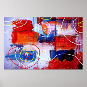 Impresión de arte de pintura abstracta moderna