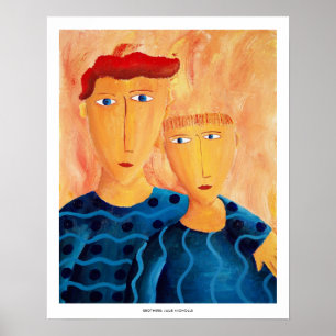 Impresión de arte de pintura acrílica contemporáne