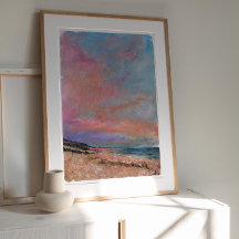 Impresión de arte de pintura Bella Artes de playa