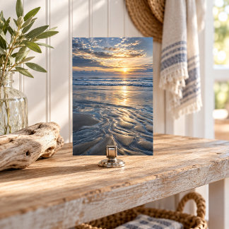 Impresión de arte de plata en baja marea