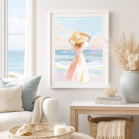 Impresión de arte de playa Susurros del Mar