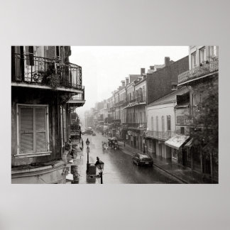 Impresión de arte de Rainswept Royal Street New Or