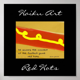 Impresión de arte de Red Hots Haiku