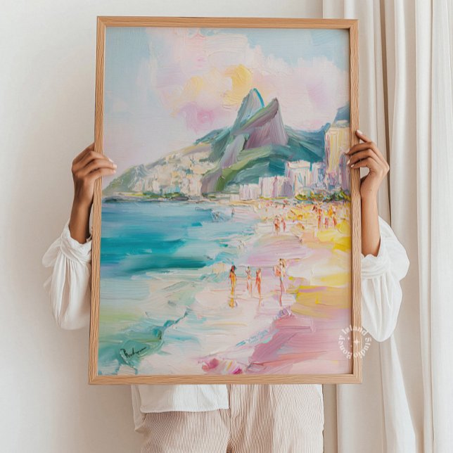 Impresión de arte de Río de Janeiro | Impresión de (Rio de Janeiro Art Print | Arpoador Wall Art Print)
