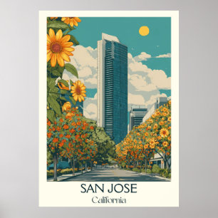 Impresión de arte de San José   Silicon Valley