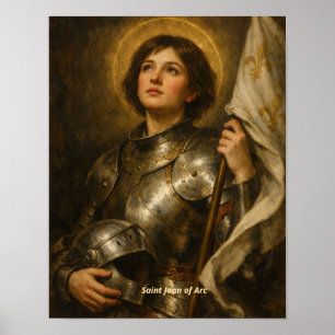Impresión de arte de Santa Juana de Arco - Heroína