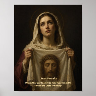 Impresión de arte de Santa Verónica - Santo Rostro