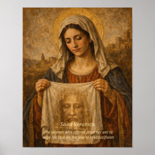 Impresión de arte de Santa Verónica - Santo Rostro