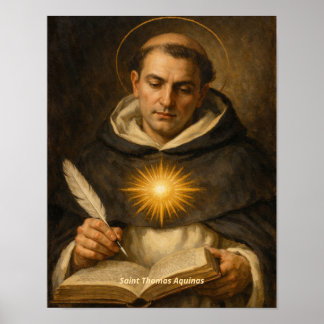Impresión de arte de Santo Tomás de Aquino