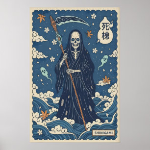 Impresión de arte de Shinigami Segador japonés, Os
