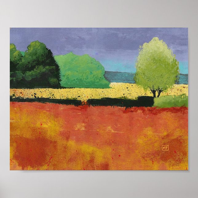 Impresión de arte de tarde tranquila (Frente)