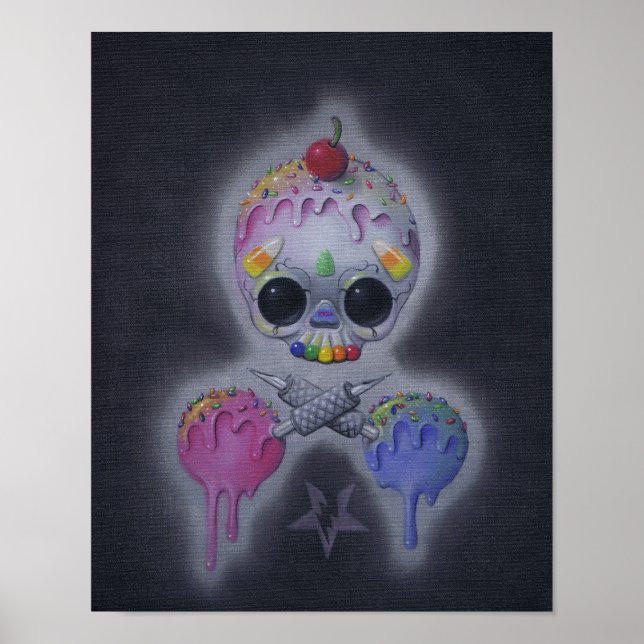 impresión de arte de tatuajes dulces (Frente)