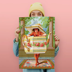 Impresión de arte de té Dish Darlings