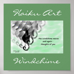 Impresión de arte de Windchime Haiku