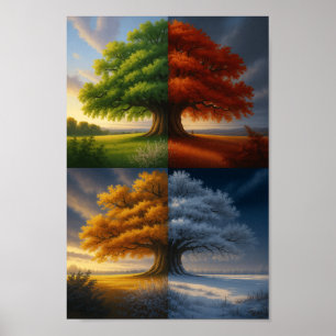 “Impresión de Arte del Árbol de las Estaciones Ete
