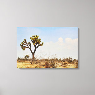 Impresión de arte del desierto de cactus Joshua Tr