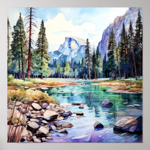 Impresión de arte del Parque Nacional Yosemite
