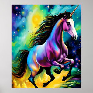 Impresión de arte digital descargable   Unicornio 