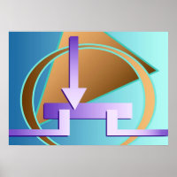 Impresión de arte digital "Diagrama de circuito"