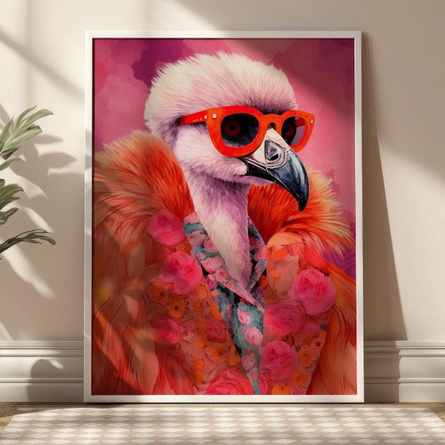 Impresión de arte divertido Flamingo (Subido por el creador)