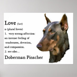 Impresión de arte Doberman Pinscher
