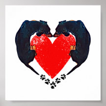 Impresión de arte en dex 'Puppy Love'