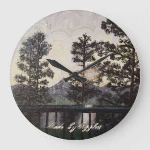 Impresión de arte en el reloj de pared de "A Ligh