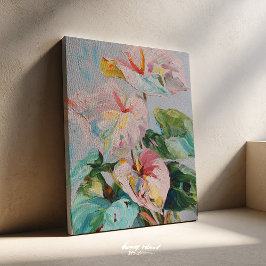 Impresión de Arte en Lienzo de Anthurium Tropical
