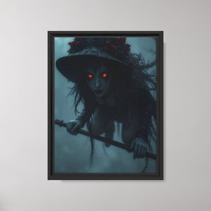Impresión de arte en pared de brujas de ojos rojos