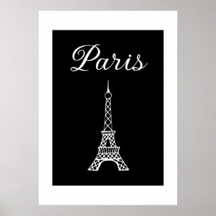 Impresión de arte enmarcada en la Torre Eiffel de