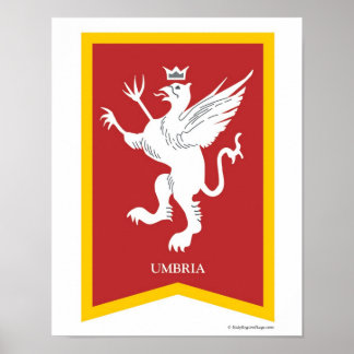 Impresión de arte Escudo en la región de Umbría It