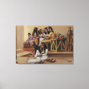 Impresión de arte fino de banquete real del antigu