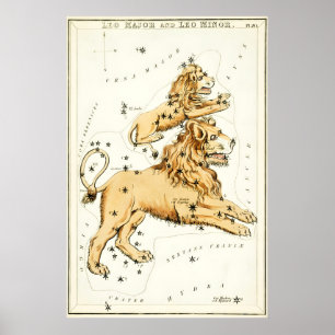 Impresión de Arte Fino de la Constelación de Leo A