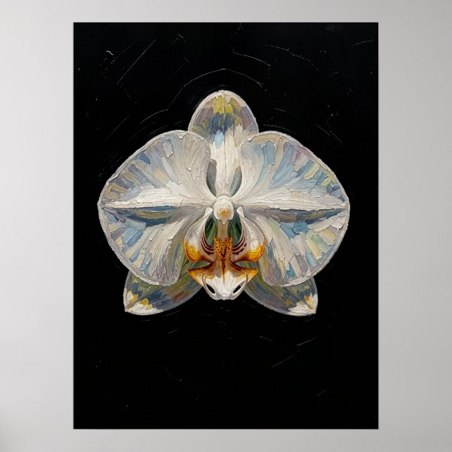 Impresión de arte fino de orquídea Phalaenopsis bl (Frente)