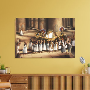 Impresión de arte fino de procesión sagrada del an