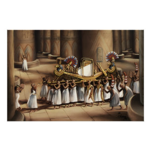 Impresión de arte fino de procesión sagrada del an