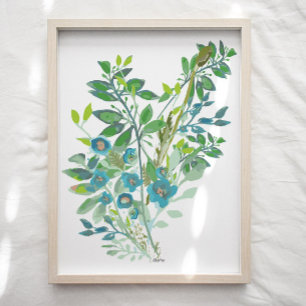 Impresión de arte floral