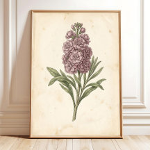 Impresión de Arte Floral Botánico Estilo Boho