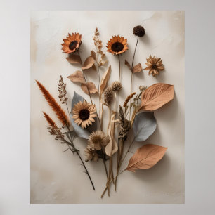 Impresión de arte floral seco Minimalista Boho