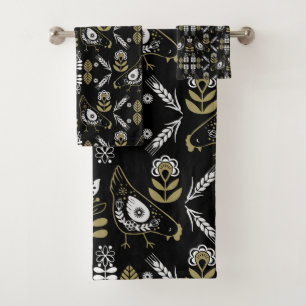 Impresión de arte folclórico de Hen Farm