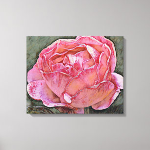 Impresión de arte fotográfico rosa rosa de bonito