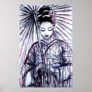 Impresión de arte Geisha moderno