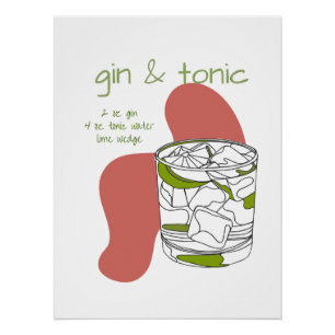 Impresión de arte Gin & Tonic - Arte moderno de be