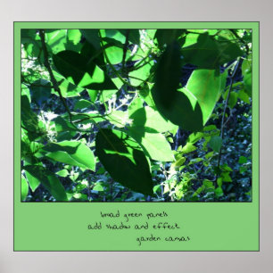 Impresión de arte Haiku Canvas Garden