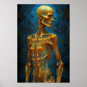 Impresión de arte hipermaximalista de cuerpo compl