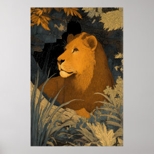 Impresión de arte majestuoso de Leo León con folla