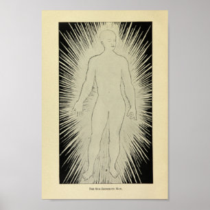 Impresión de arte masculino subconsciente de la ép