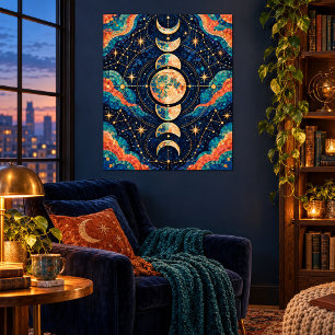 Impresión de arte Meridiano Mosaico a la luz de la